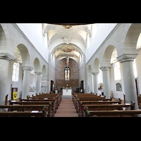 Reichenau - Niederzell, St. Peter und Paul, Innenraum in Richtung Chor