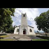 Vevey, Temple Saint-Martin, Turm und Hauptportal