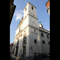 Praha (Prag), Bazilika sv. Jakuba (St. Jakob), Hauptorgel, Turm mit Fassade seitlich