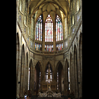 Praha (Prag), Katedrála sv. Víta (St. Veits-Dom), Hauptorgel, Chorraum