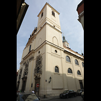Praha (Prag), Bazilika sv. Jakuba (St. Jakob), Chororgel, Turm mit Fassade seitlich
