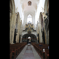 Praha (Prag), Matka Bo pred Tnem (Teyn-Kirche), Innenraum in Richtung Orgel