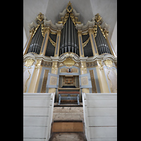 Freiberg, St. Petri (-Nikolai), Orgel mit Spieltisch