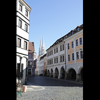 Görlitz, St. Peter und Paul, Blick vom Untermarkt in Richtung Peterskirche