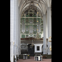 Görlitz, St. Peter und Paul (Sonnenorgel), Innenraum in Richtung Orgel