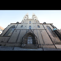 Görlitz, St. Peter und Paul (Sonnenorgel), Westfassade mit Doppeltürmen