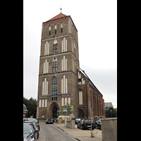 Rostock, St. Nikolai, Turm und südliche Fassade