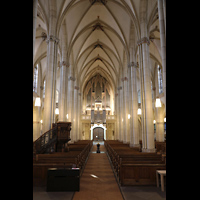 Viersen - Dülken, St. Cornelius und Peter (Chororgel), Innenraum in Richtung Orgel