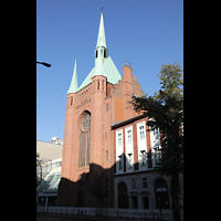 Berlin-Schöneberg, St. Elisabeth, Kirche von der Kolonnenstraße aus gesehen