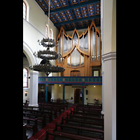 Berlin - Spandau, St. Marien am Behnitz, Orgel von der Kanzel aus gesehen