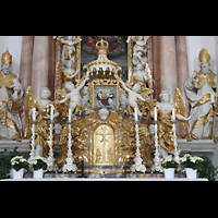Waldsassen - Kappl, Dreifaltigkeitskirche (Wallfahrtskirche der Heiligsten Dreifaltigkeit), Hauptaltar