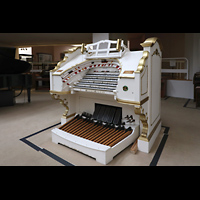 Berlin (Tiergarten), Musikinstrumenten-Museum - Gray-Orgel, Wurlitzer-Orgel - Spieltisch