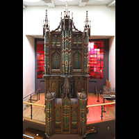 Berlin (Tiergarten), Musikinstrumenten-Museum - Regal, Gray-Orgel