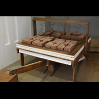 Berlin (Tiergarten), Musikinstrumenten-Museum - Nürnberger Positiv, Marcussen-Orgel - Balganlage