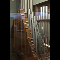 Berlin (Tiergarten), Musikinstrumenten-Museum - Nürnberger Positiv, Marcussen-Orgel - Pfeifenwerk