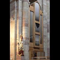 Speyer, Kaiser- und Mariendom, Chororgel mit Marienfigur