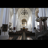 Berlin (Mitte), St. Marienkirche, Innenraum in Richtung Orgel