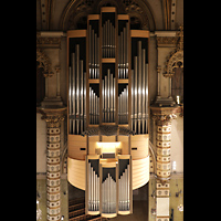 Montserrat, Abadia de Montserrat, Basílica Santa María, Orgel - vom Triforium gegenüber aus gesehen