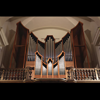 Barcelona, Oratori Sant Felip Neri (Montserrat-Torrent-Orgel), Orgel perspektivisch (Pedal noch nicht eingebaut)