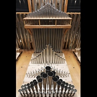 Barcelona, Oratori Sant Felip Neri (Montserrat-Torrent-Orgel), Pfeifen im Hauptwerk (noch im Bau)