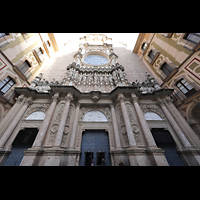 Montserrat, Basílica Santa María - Capella de Sant Fructuós, Innere Fassade der Basilika von Francisco de Paula del Villar y Carmona (1900)