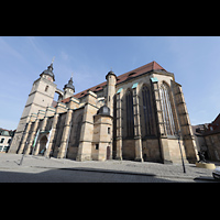 Bayreuth, Stadtkirche Heilig Dreifaltigkeit, Außenansicht von Südosten