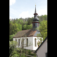 Wirsberg, St. Johannis (ev.), Seitenansicht der Kirche