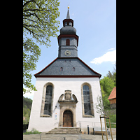 Wirsberg, St. Johannis (ev.), Fassade mit Turm