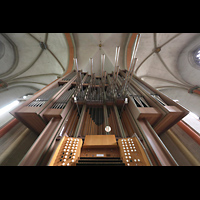 Braunschweig, St. Katharinen, Orgel mit Spieltisch perspektivisch