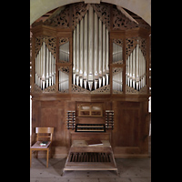 Harbke, St. Levin, Orgel mit Spieltisch