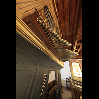 Villa de Arico (Teneriffa), San Juan Bautista, Orgel seitlich perspektivisch