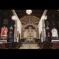 La Orotava (Tenerife), San Juan Bautista (Richborn-Orgel), Haupt- und Seitenaltäre in der Vierung