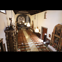 La Orotava (Tenerife), San Juan Bautista (Richborn-Orgel), Blick von der Orgelempore in die Kirche