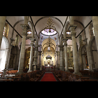 La Orotava (Teneriffa), Nuestra Señora de la Conceptión, Innenraum in Richtung Chor