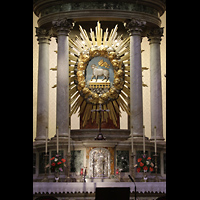 La Orotava, Nuestra Señora de la Conceptión, Darstellung von Christus als Lamm am Hochaltar