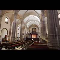 San Cristóbal de La Laguna (Tenerife), Catedral de Nuestra Señora de los Remedios, Innenraum in Richtung Orgel