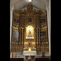 San Cristóbal de La Laguna (Tenerife), Catedral de Nuestra Señora de los Remedios, Altar und Kapelle der Virgen de los Remedios im südlichen Querhaus
