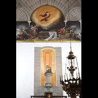 Las Palmas (Gran Canaria), Catedral de Santa Ana, Figuren und Gemälde in der Apsis