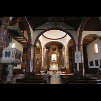 Santa Cruz (Tenerife), Nuestra Señora de la Conceptión, Innenraum in Richtung Chor