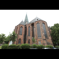 Lüneburg, St. Johannis, Außenanischt von Südosten auf den Chor