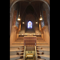 Hannover, Marktkirche St. Georgii et Jacobi (Italienische Orgel), Chor-Ensembleorgel von der mittleren Empore aus gesehen