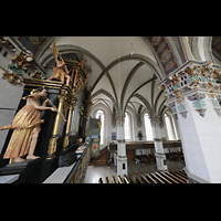 Wolfenbüttel, Hauptkirche Beatae Mariae Virgine, Seitlicher Blick auf die Orgel und in die Kirche