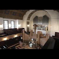 Worms, Lutherkirche, Blick von der Fürstenloge zur Orgel