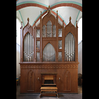 Jüterbog - Zinna, Klosterkirche St. Marien, Orgel mit Spieltisch