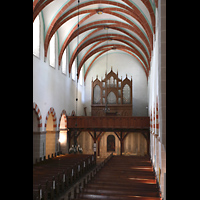 Jüterbog, Klosterkirche St. Marien, Blick von der Kanzel zur Orgel