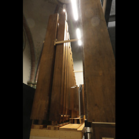 Papenburg, Stadtkirche St. Antonius, Pedalpfeifen des Kontrabass und Flötenbass 16', hintere Lade