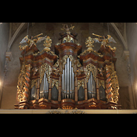 Regensburg, Niedermünster, Orgel (beleuchtet)