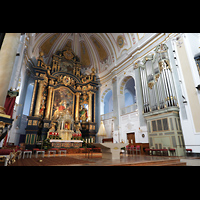 Altötting, Basilika St. Anna (Chororgel), Chororgel und Hochaltar