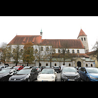 Regensburg, Stiftskirche Unserer lieben Frau zur Alten Kapelle, Ansicht vom Alten Kornmarkt