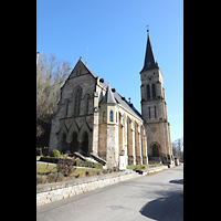 Horb am Neckar, Ev. Johanneskirche, Ansicht von Westen von der Weingasse